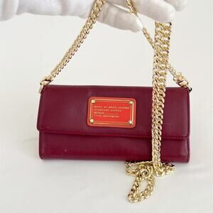 MARC JACOBS Burgundy Standard Supply Workwear Wallet